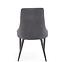 Szék K365 Velvet/Fém szürke,3