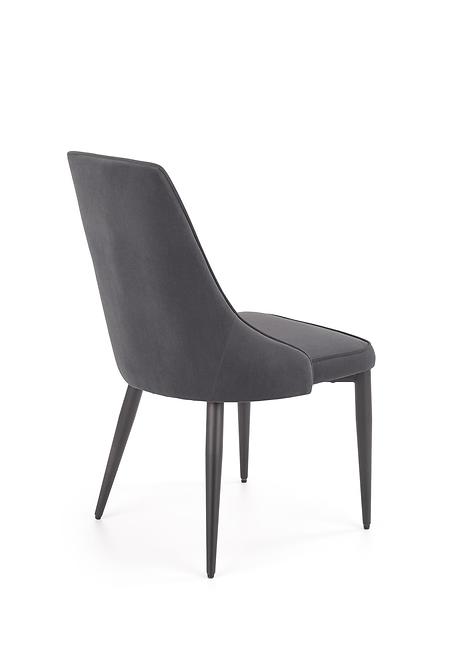 Szék K365 Velvet/Fém szürke