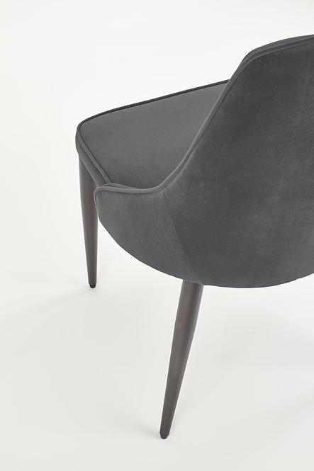 Szék K365 Velvet/Fém szürke