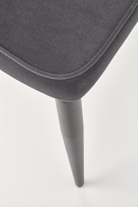 Szék K365 Velvet/Fém szürke