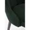 Szék K365 Velvet/Fém Sötétzöld,7