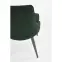 Szék K365 Velvet/Fém Sötétzöld,9