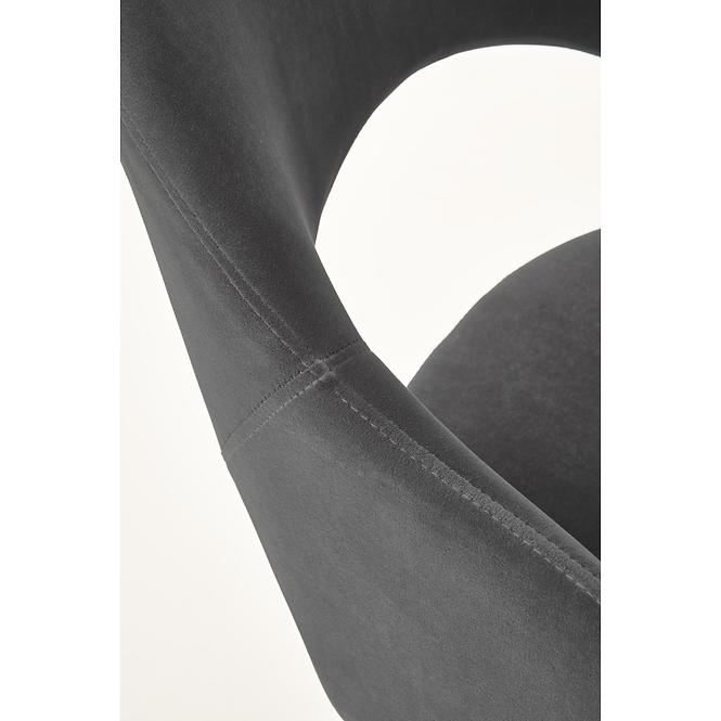 Szék K364 Velvet/Fém szürke