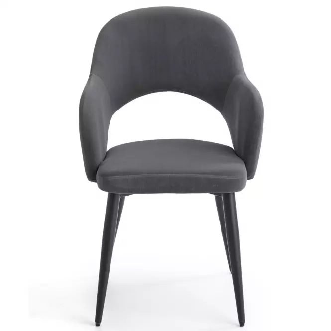 Szék K364 Velvet/Fém szürke