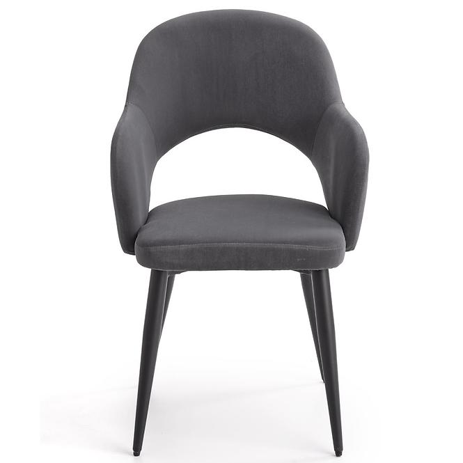 Szék K364 Velvet/Fém szürke