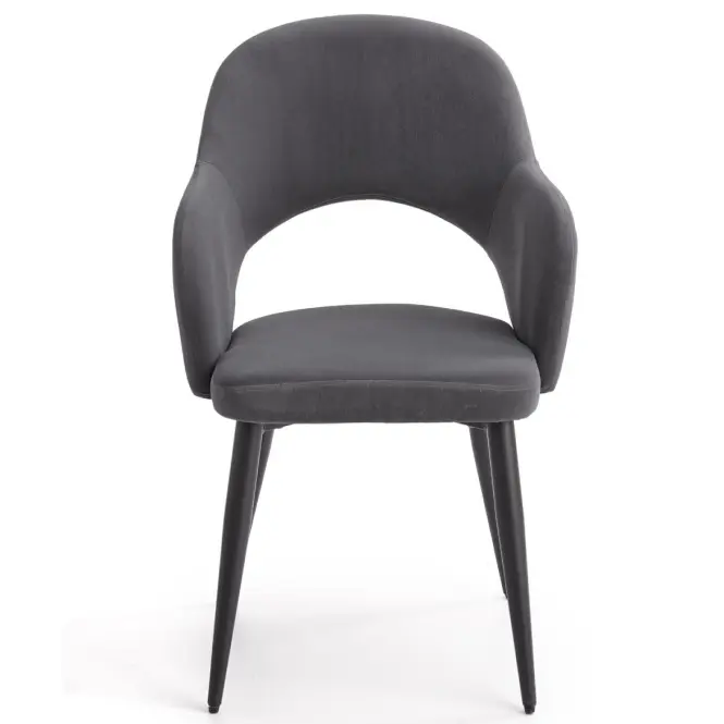 Szék K364 Velvet/Fém szürke,12