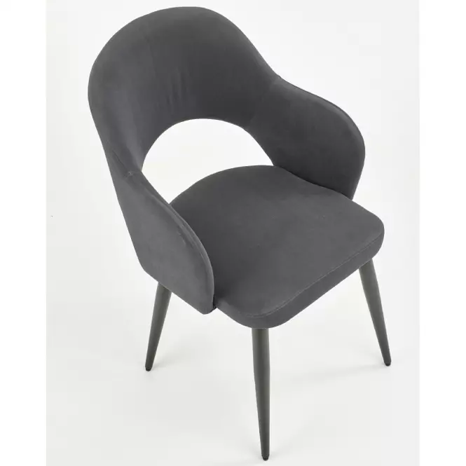 Szék K364 Velvet/Fém szürke