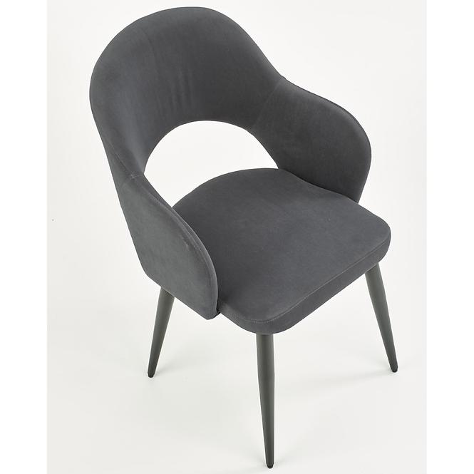 Szék K364 Velvet/Fém szürke