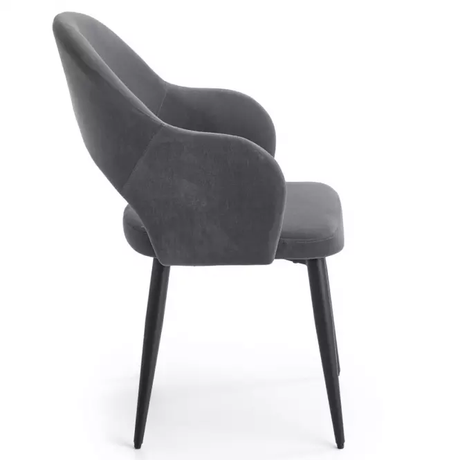 Szék K364 Velvet/Fém szürke