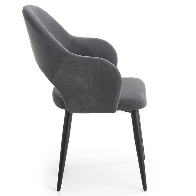 Szék K364 Velvet/Fém szürke
