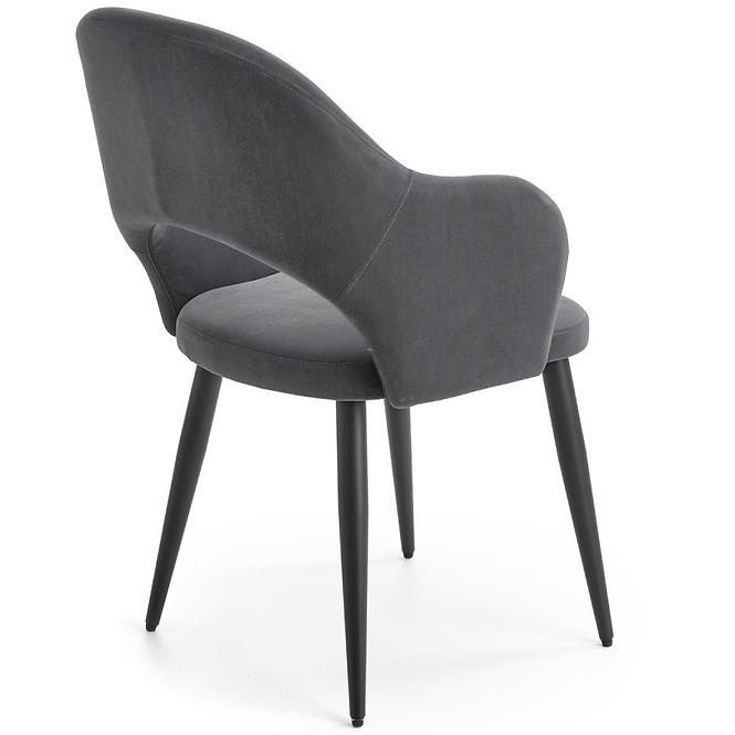 Szék K364 Velvet/Fém szürke