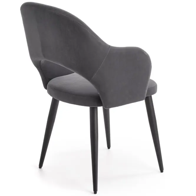 Szék K364 Velvet/Fém szürke,6