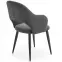 Szék K364 Velvet/Fém szürke,6