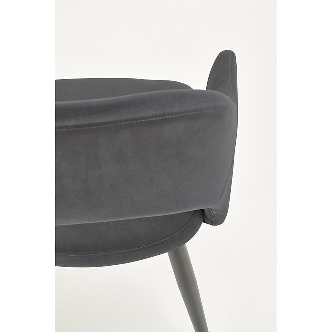 Szék K364 Velvet/Fém szürke