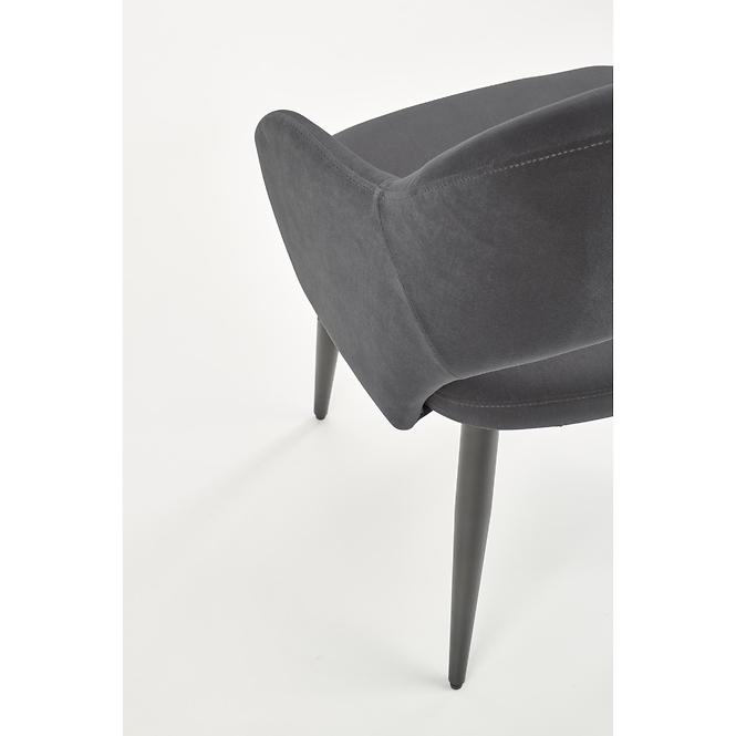 Szék K364 Velvet/Fém szürke