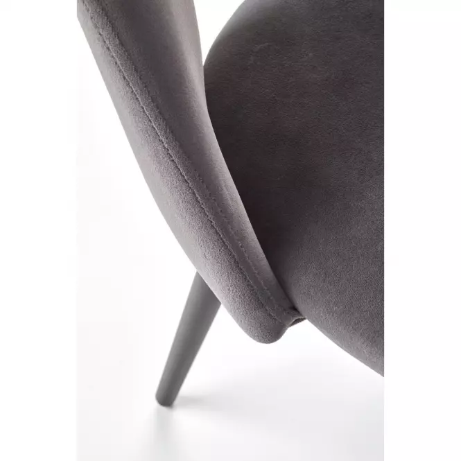 Szék K384 Velvet/Fém szürke