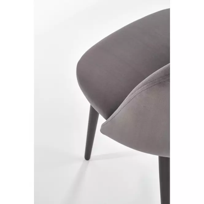 Szék K384 Velvet/Fém szürke