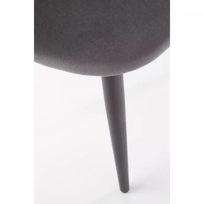 Szék K384 Velvet/Fém szürke