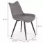 Szék K388 Velvet/Fém szürke,2