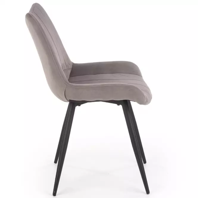 Szék K388 Velvet/Fém szürke