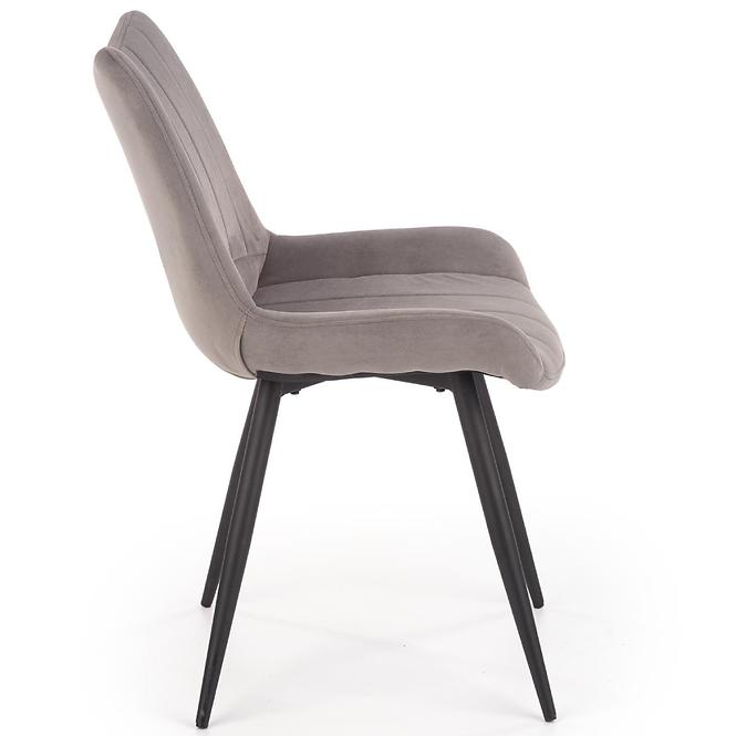 Szék K388 Velvet/Fém szürke