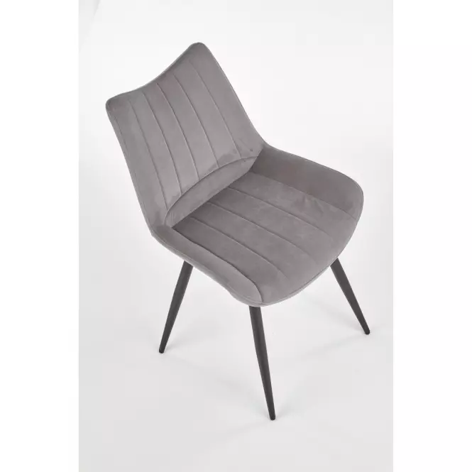 Szék K388 Velvet/Fém szürke