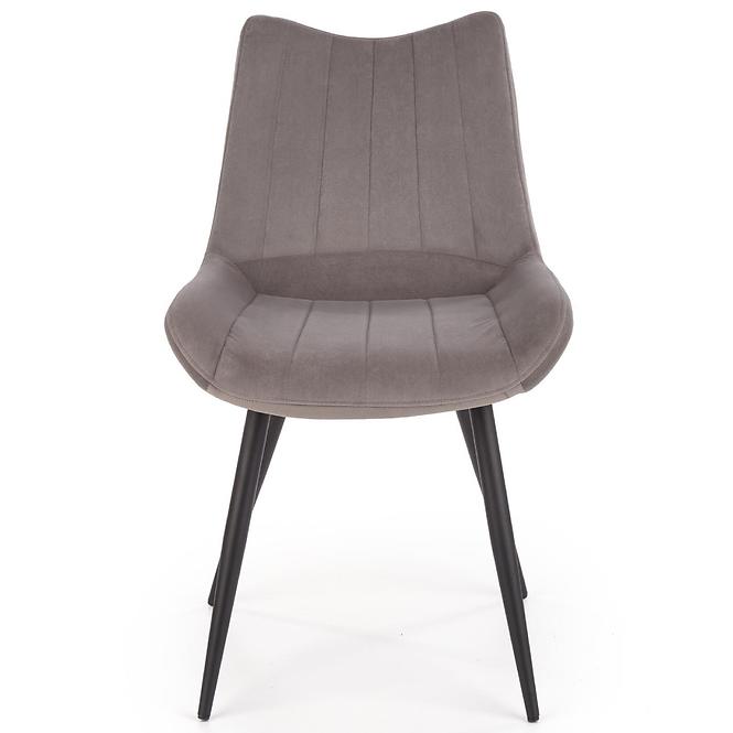 Szék K388 Velvet/Fém szürke