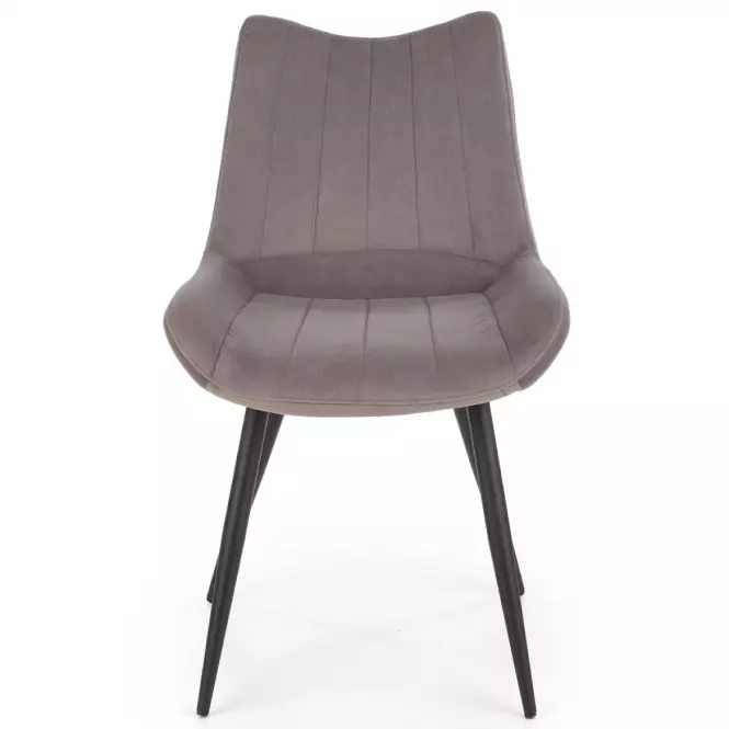 Szék K388 Velvet/Fém szürke,6