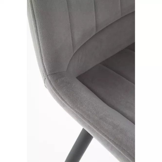 Szék K388 Velvet/Fém szürke