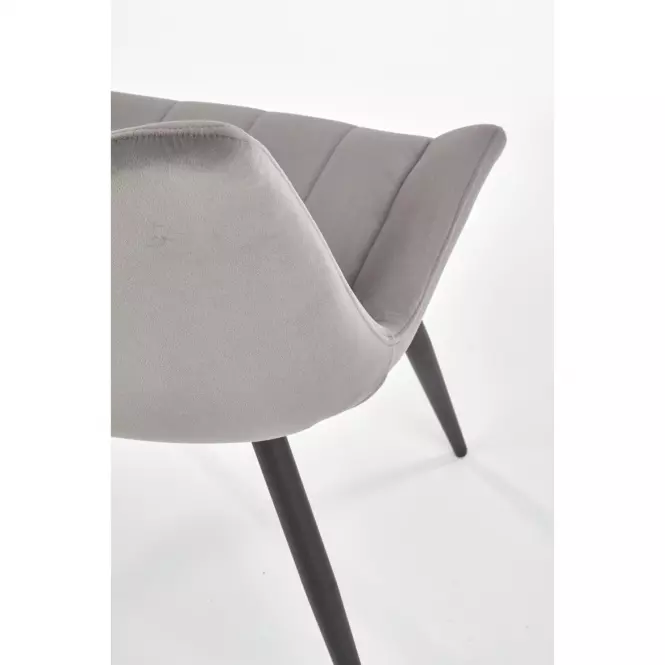 Szék K388 Velvet/Fém szürke