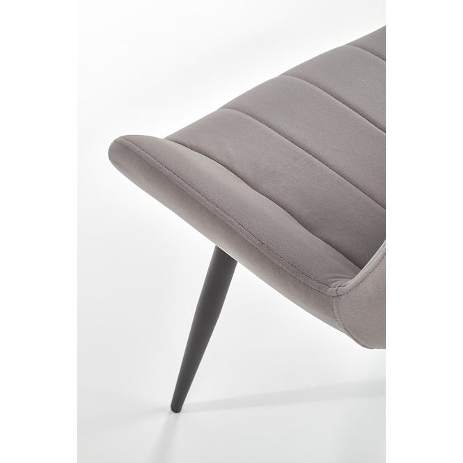 Szék K388 Velvet/Fém szürke