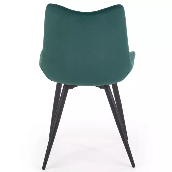 Szék K388 Velvet/Fém Sötétzöld