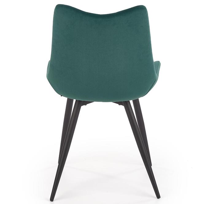 Szék K388 Velvet/Fém Sötétzöld