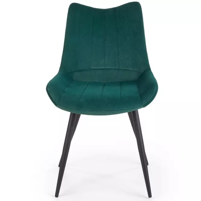 Szék K388 Velvet/Fém Sötétzöld