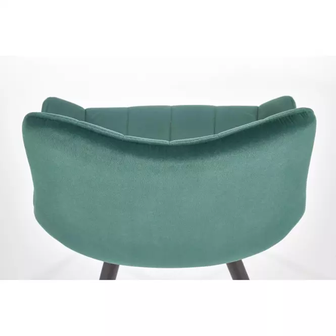 Szék K388 Velvet/Fém Sötétzöld