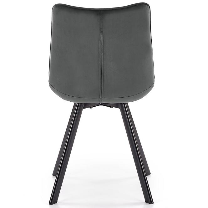 Szék K332 Velvet/Fém Sötét szürke