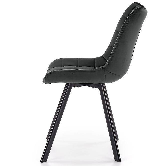 Szék K332 Velvet/Fém Sötét szürke