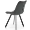 Szék K332 Velvet/Fém Sötét szürke,4