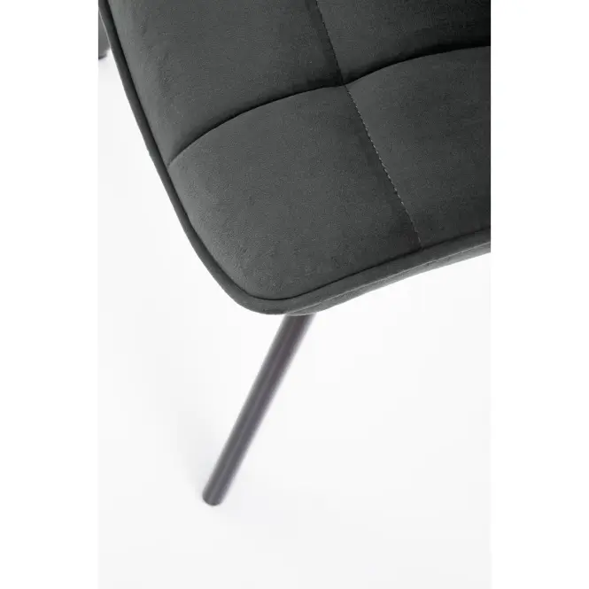 Szék K332 Velvet/Fém Sötét szürke