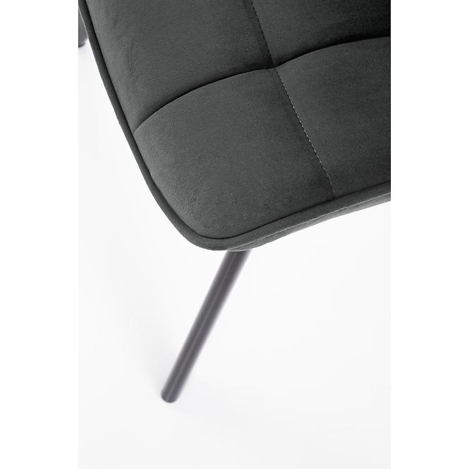 Szék K332 Velvet/Fém Sötét szürke