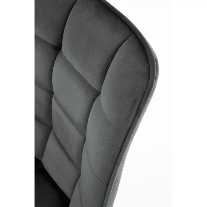 Szék K332 Velvet/Fém Sötét szürke