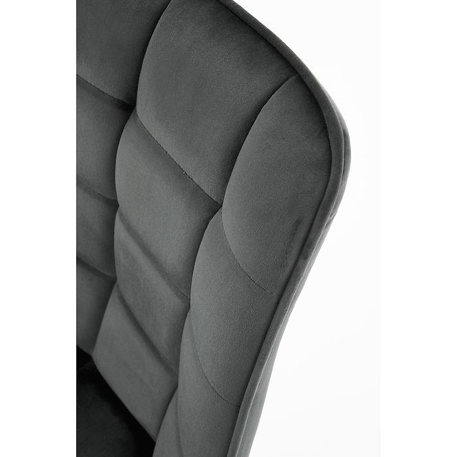 Szék K332 Velvet/Fém Sötét szürke