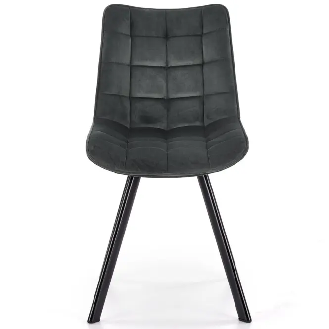 Szék K332 Velvet/Fém Sötét szürke