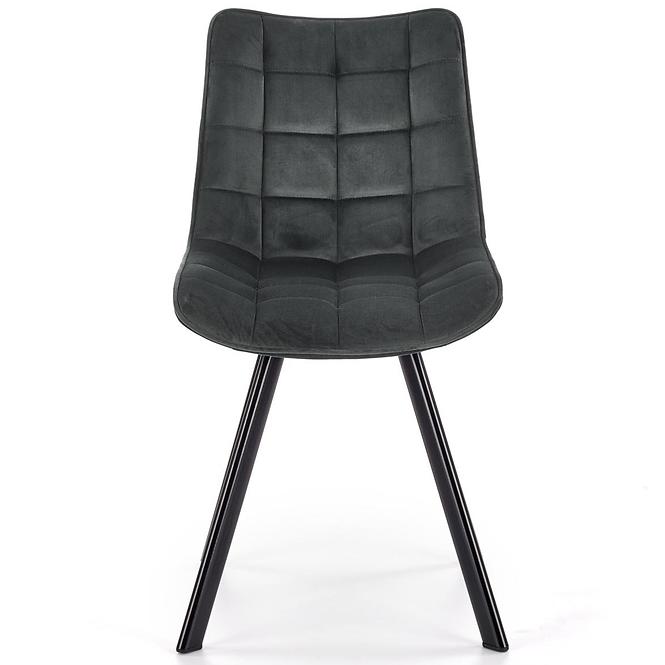 Szék K332 Velvet/Fém Sötét szürke