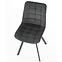 Szék K332 Velvet/Fém Sötét szürke,9