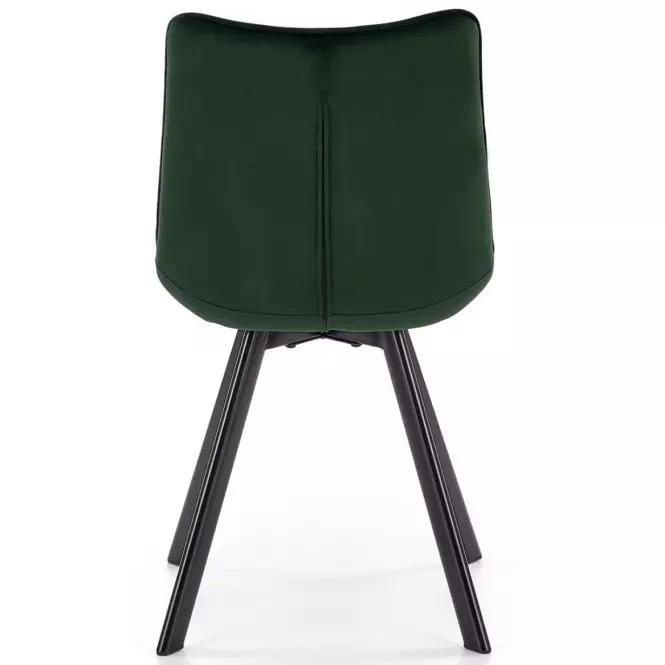Szék K332 Velvet/Fém Sötétzöld