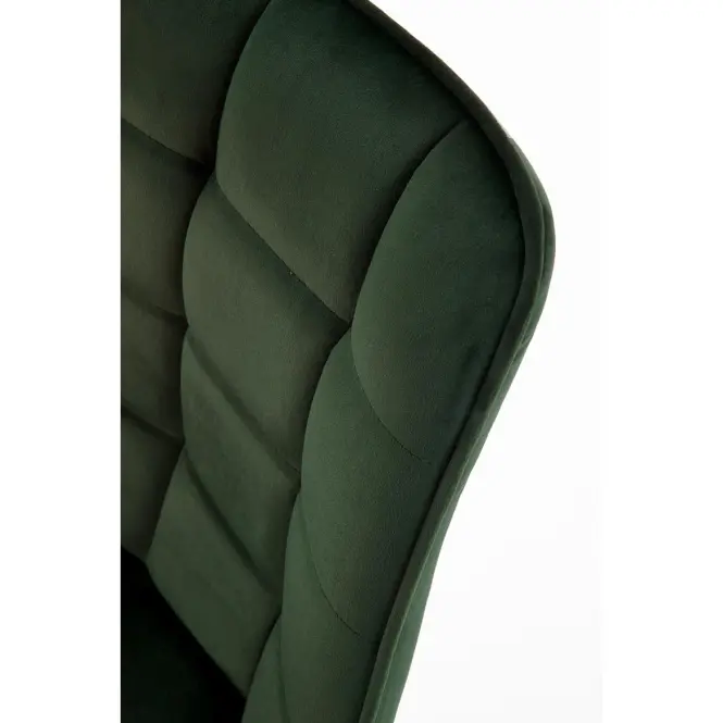 Szék K332 Velvet/Fém Sötétzöld,6