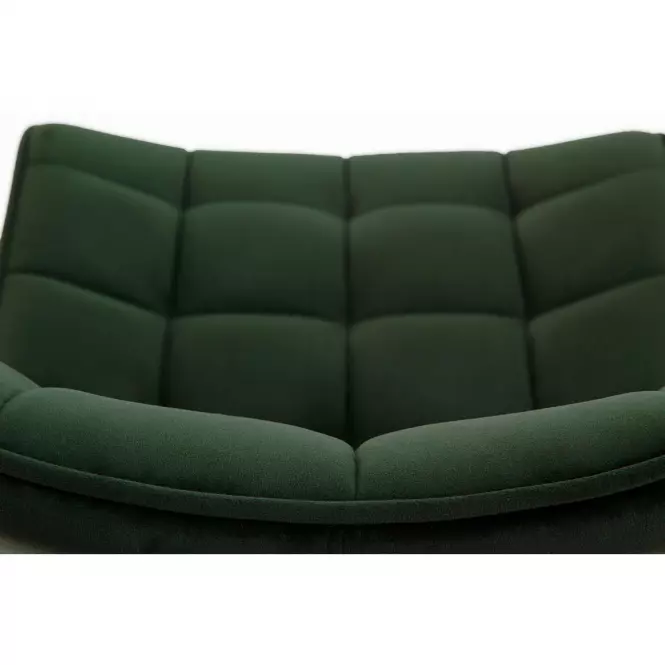 Szék K332 Velvet/Fém Sötétzöld