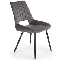 Szék K404 Velvet/Fém szürke