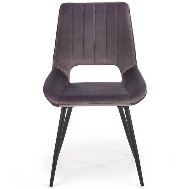 Szék K404 Velvet/Fém szürke